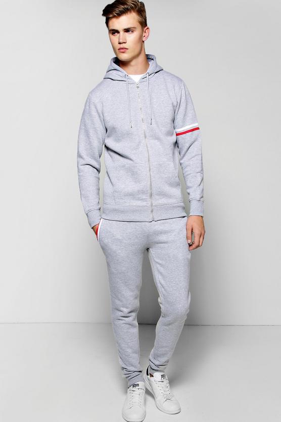 Stripe Detail Hooded Tracksuit